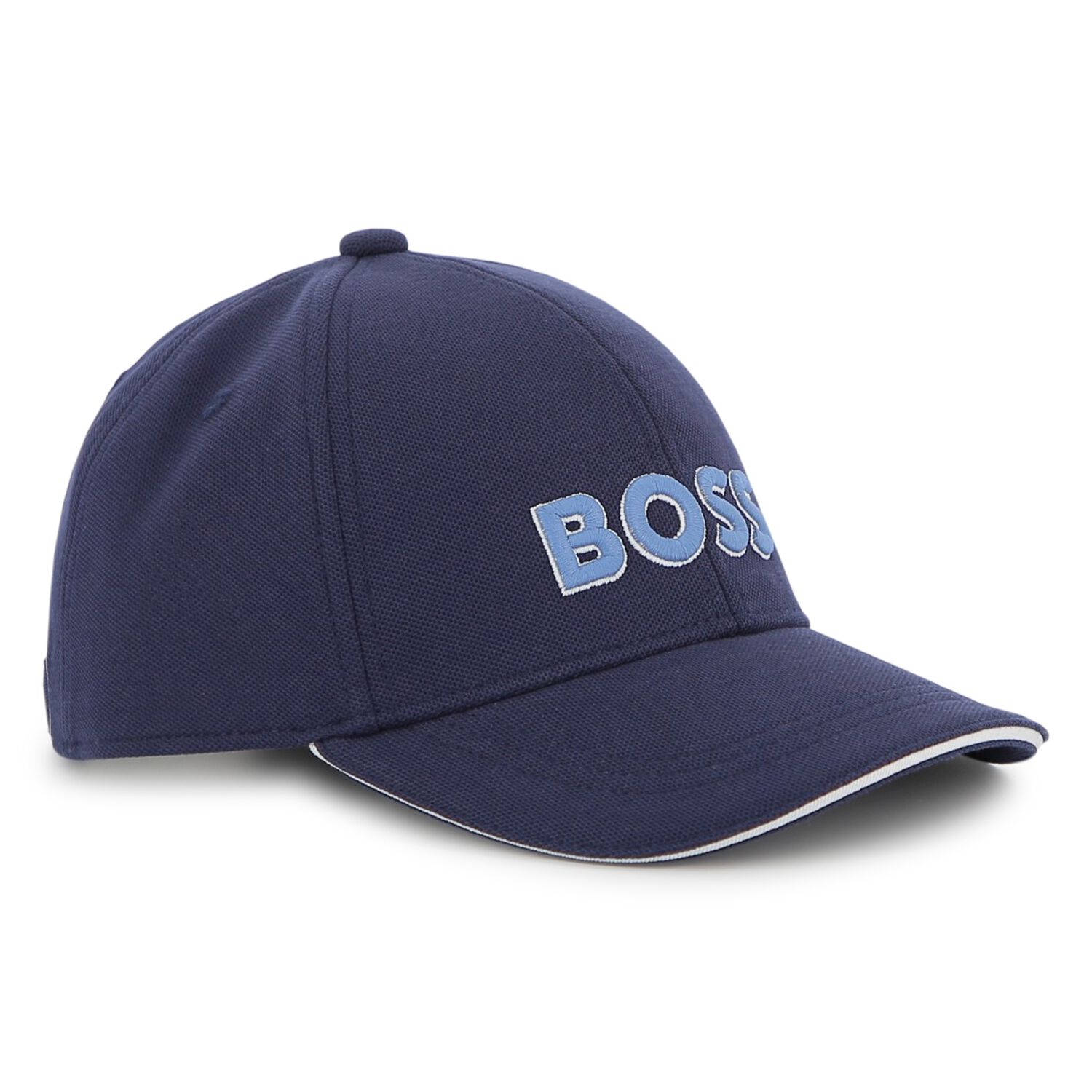Boys Navy Blue Logo Cap, 1, hi-res