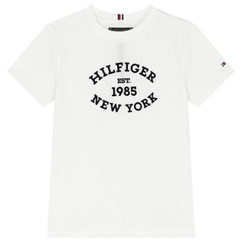Boys White Logo T-Shirt