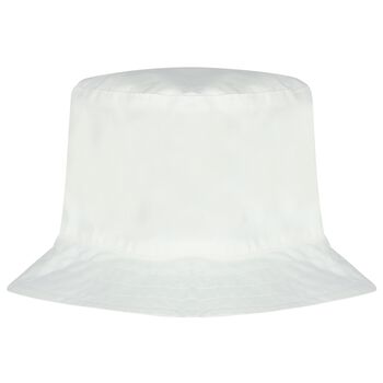 White Teddy Bear Logo Hat