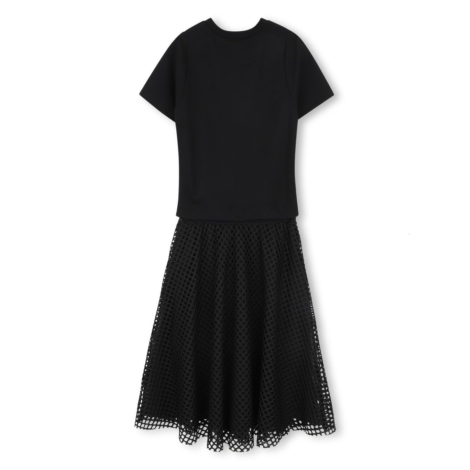 Girls Black Logo Milano Jersey 3-in-1 Dress, 1, hi-res