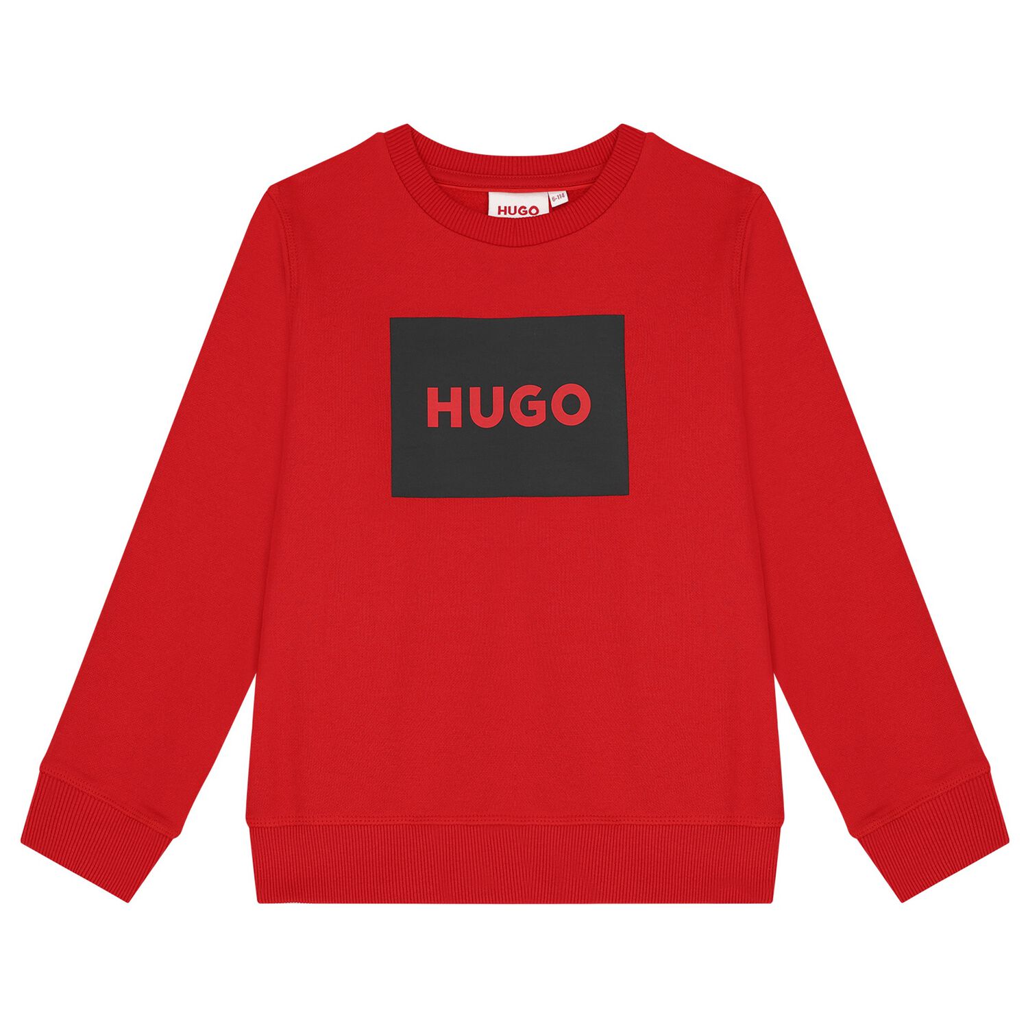 Boys Red Logo Sweatshirt, 1, hi-res image number null