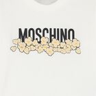 Younger White Logo & Popcorn Long Sleeve Top, 1, hi-res