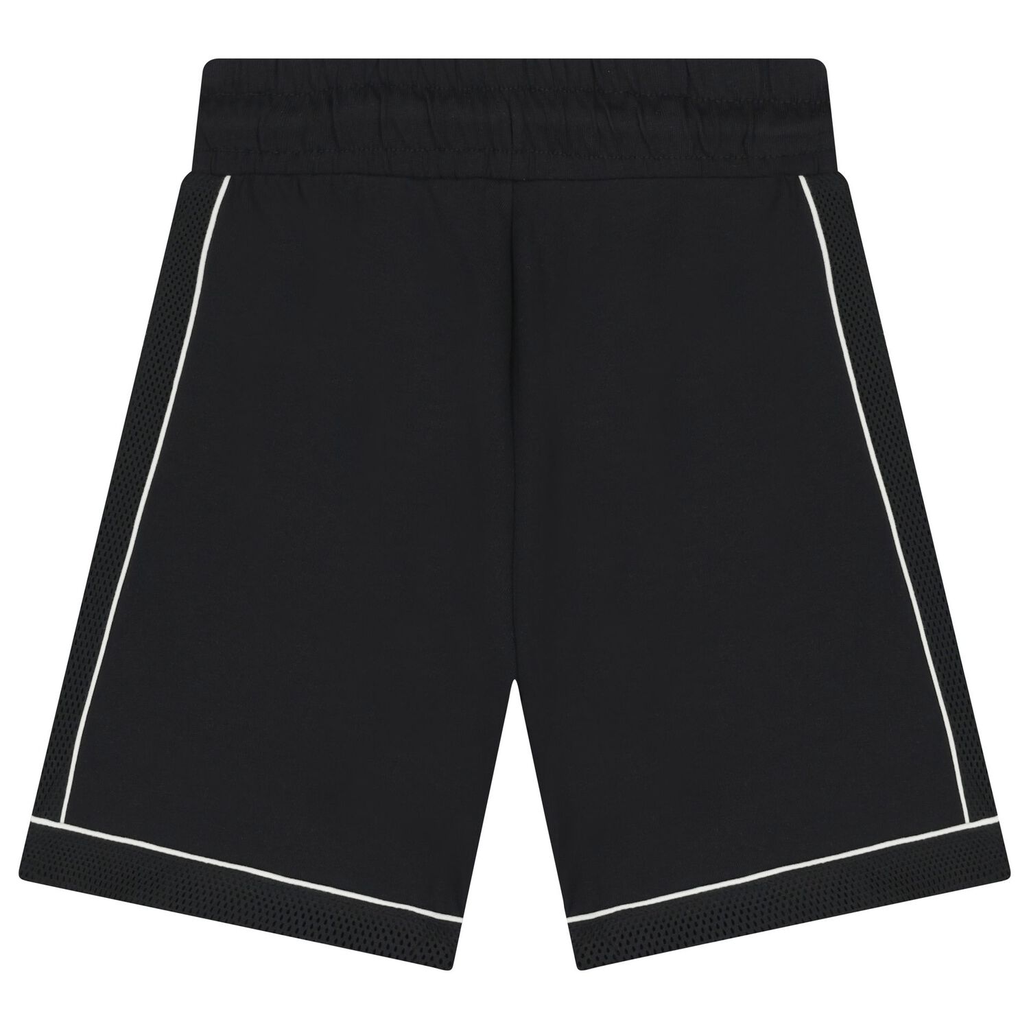 Boys White & Black Shorts Set, 1, hi-res
