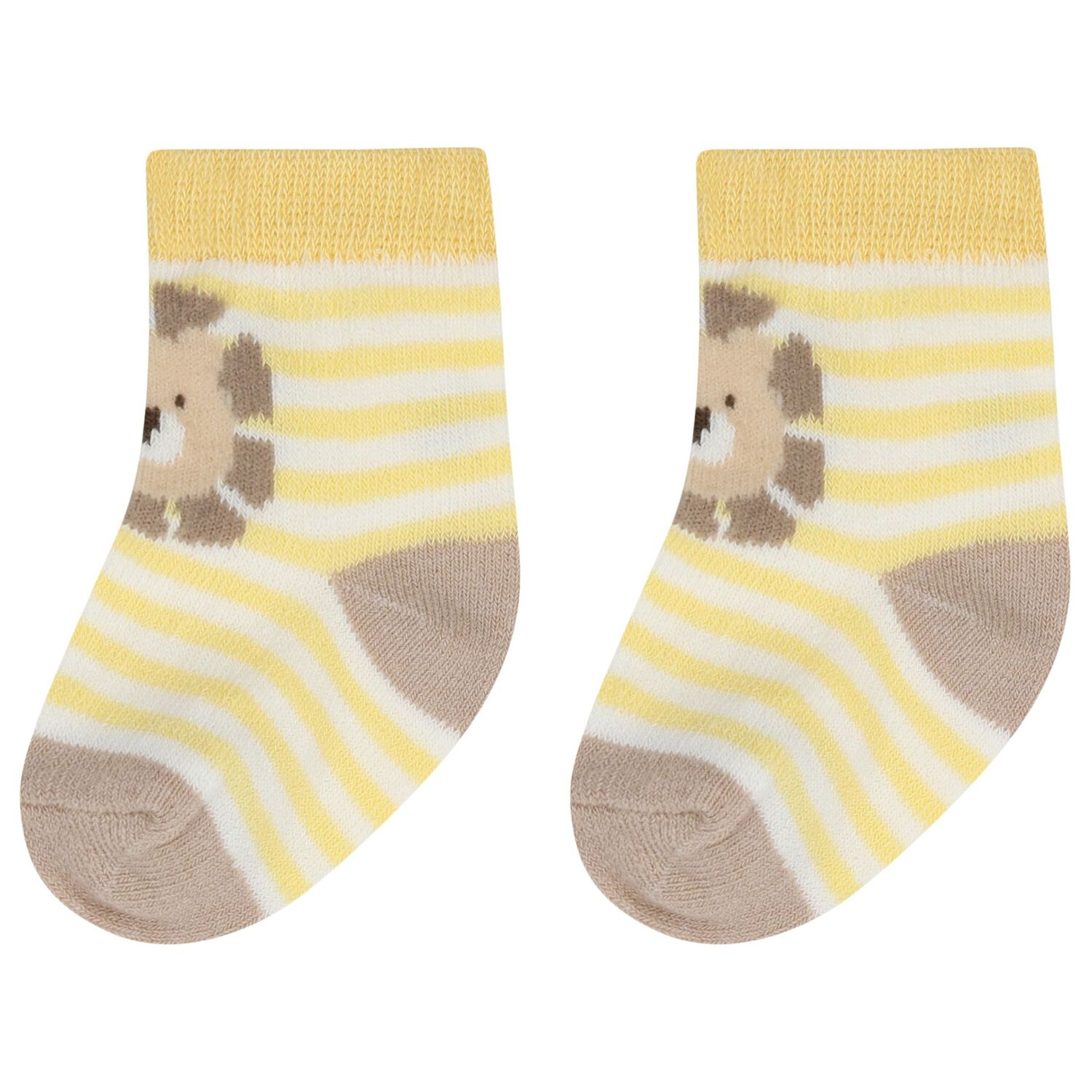 جوارب أولاد باللون الاصفر والابيض  ( 4 قطع), 2, hi-res