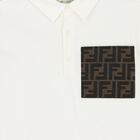 Boys Ivory Logo Polo Shirt, 1, hi-res