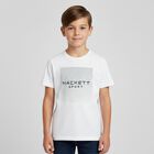 Boys White Logo T-Shirt, 2, hi-res