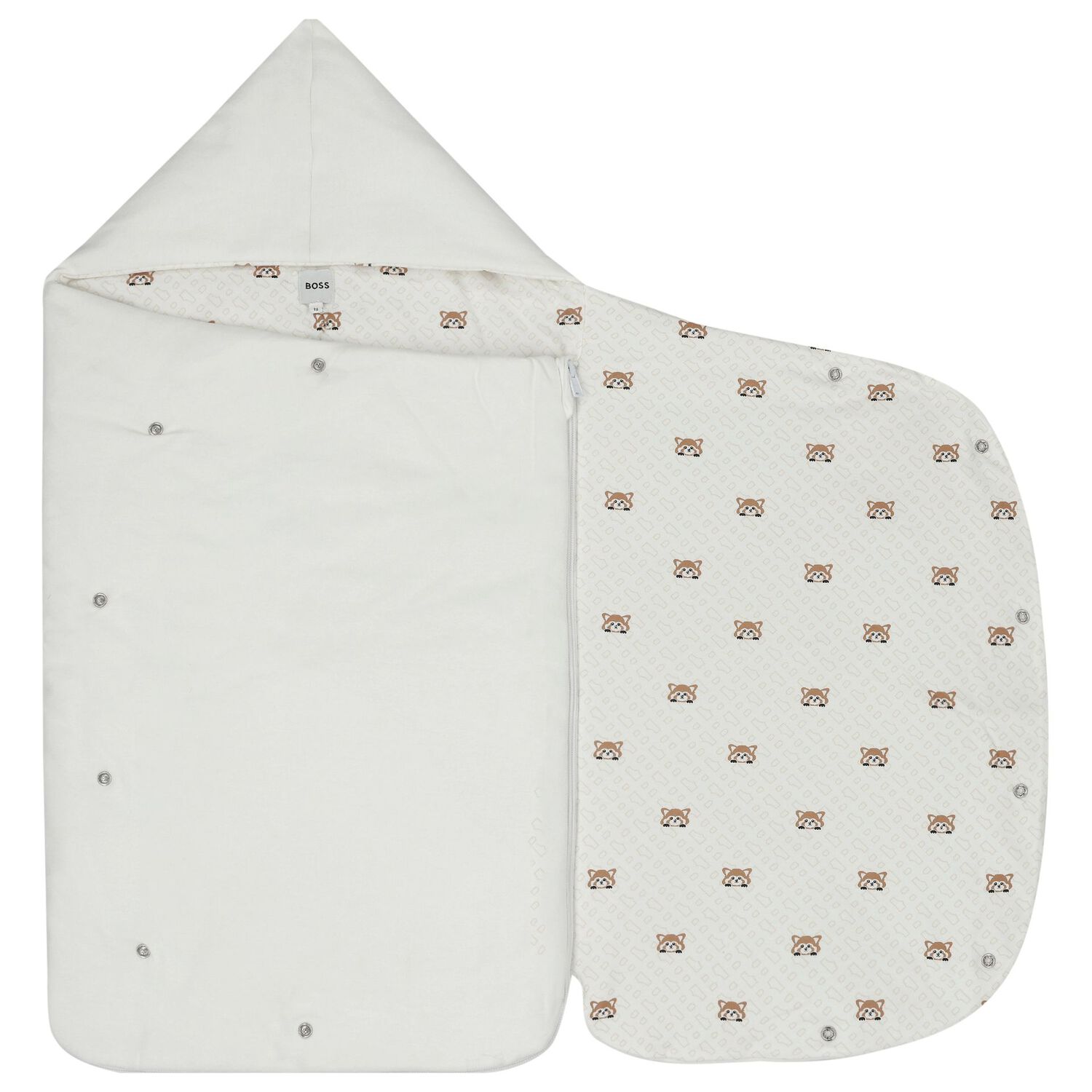 مدس بالشعار باللون العاجي, 1, hi-res