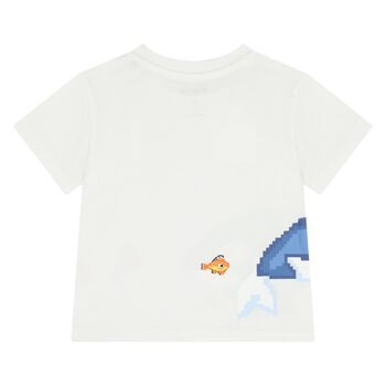 Younger Boys White Whale T-Shirt