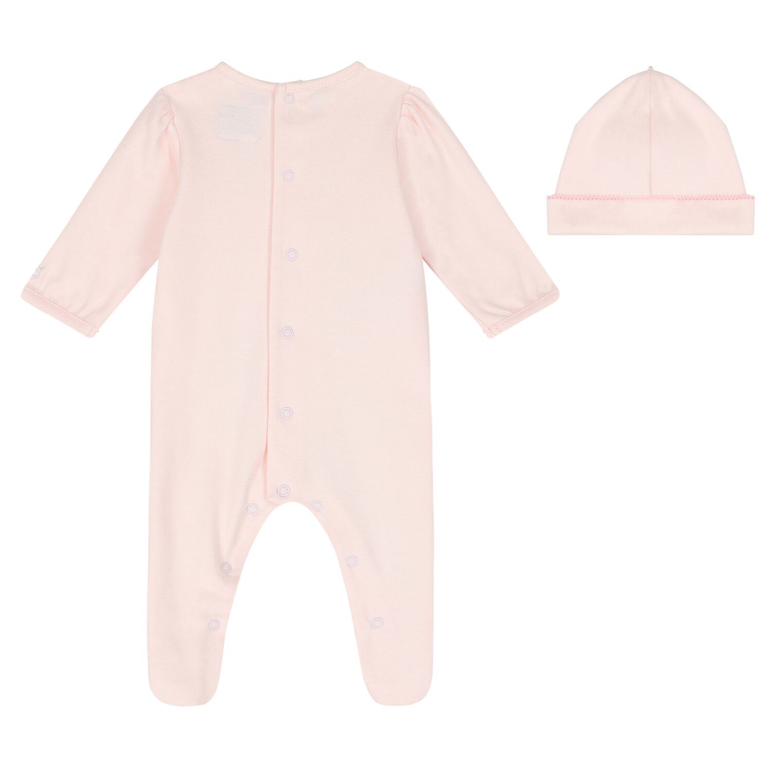 Baby Girls Pink Cotton Babygrow Set, 1, hi-res image number null