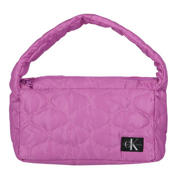 Girls Purple Logo Quilted Bag	