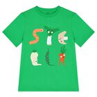 Boys Green Vegetable Logo T-Shirt, 1, hi-res