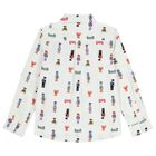 تيشيرت بشعار الدب تيدي باللون الأبيض, 1, hi-res