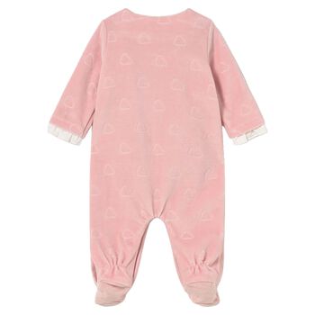 Baby Girls Pink Clouds Babygrow