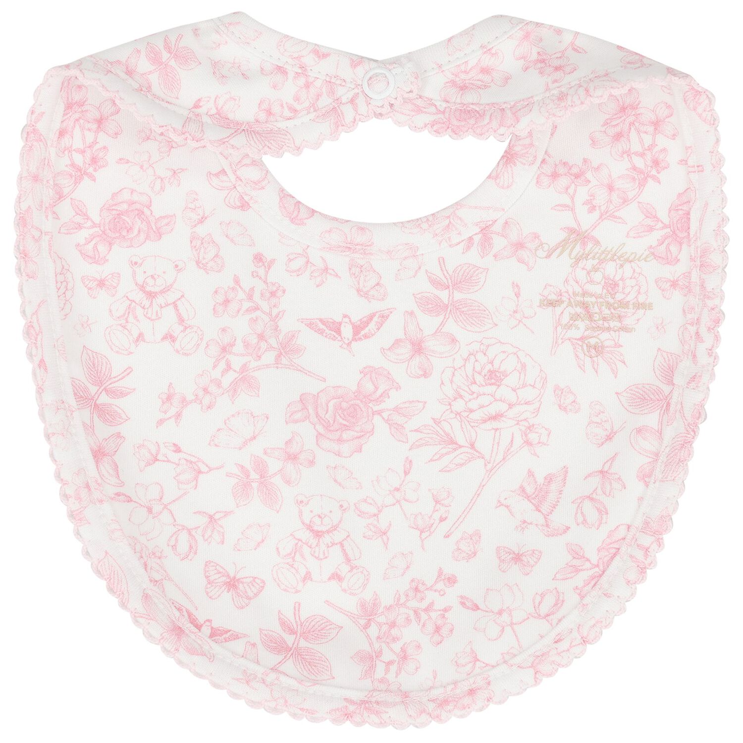 Baby Girls White & Pink Floral Babygrow Gift Set, 1, hi-res