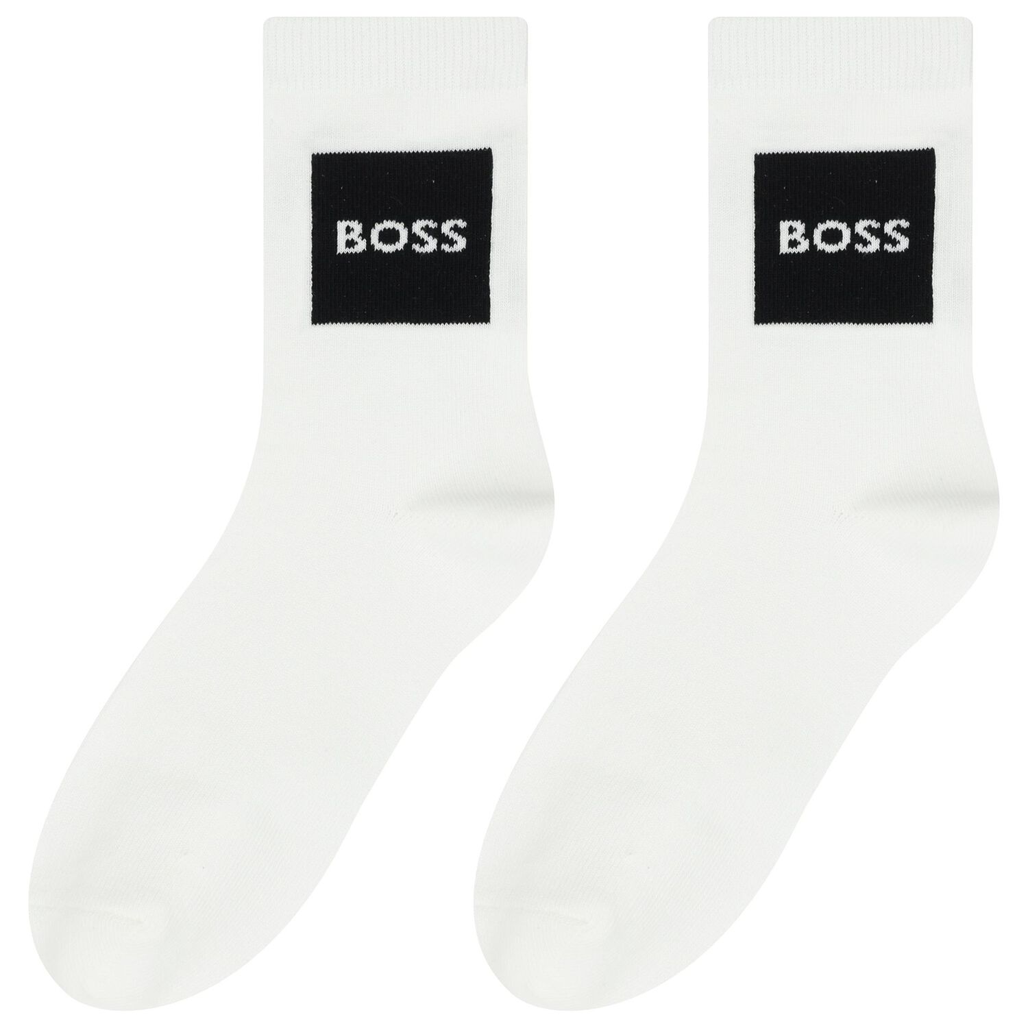 Boys Grey, White & Beige Logo Socks ( 3-Pack ) , 1, hi-res