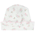 Baby Girls White Floral Hat, 1, hi-res