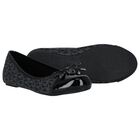 Girls Black Logo Ballerina Shoes, 2, hi-res