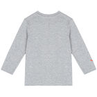 تيشيرت بشعار الفيل باللون الرمادي للأولاد , 1, hi-res