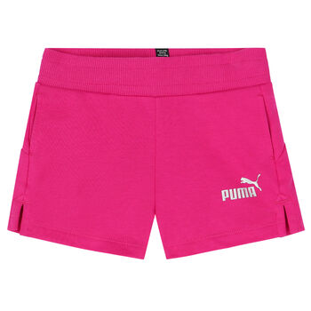 Girls Pink Logo Shorts