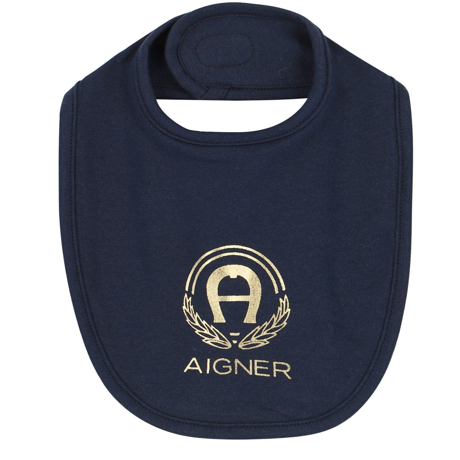 Baby Boys Navy Logo Bib, 1, hi-res image number null