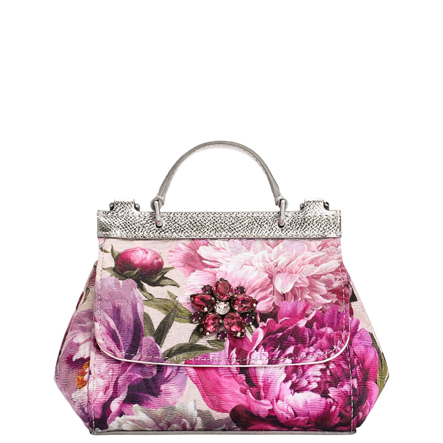 Girls Pink Peony Handbag ( 14CM ), 1, hi-res