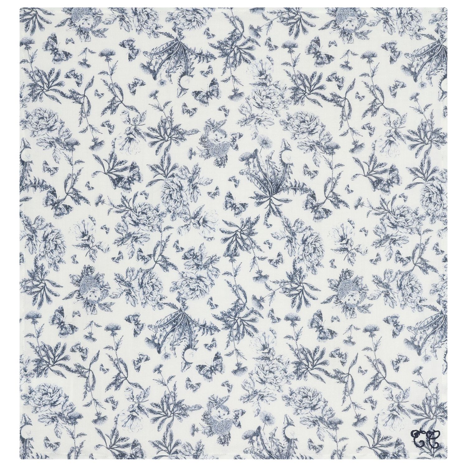 Navy Blue & White Toile De Jouy Muslin Swaddles ( 2-Pack ), 1, hi-res