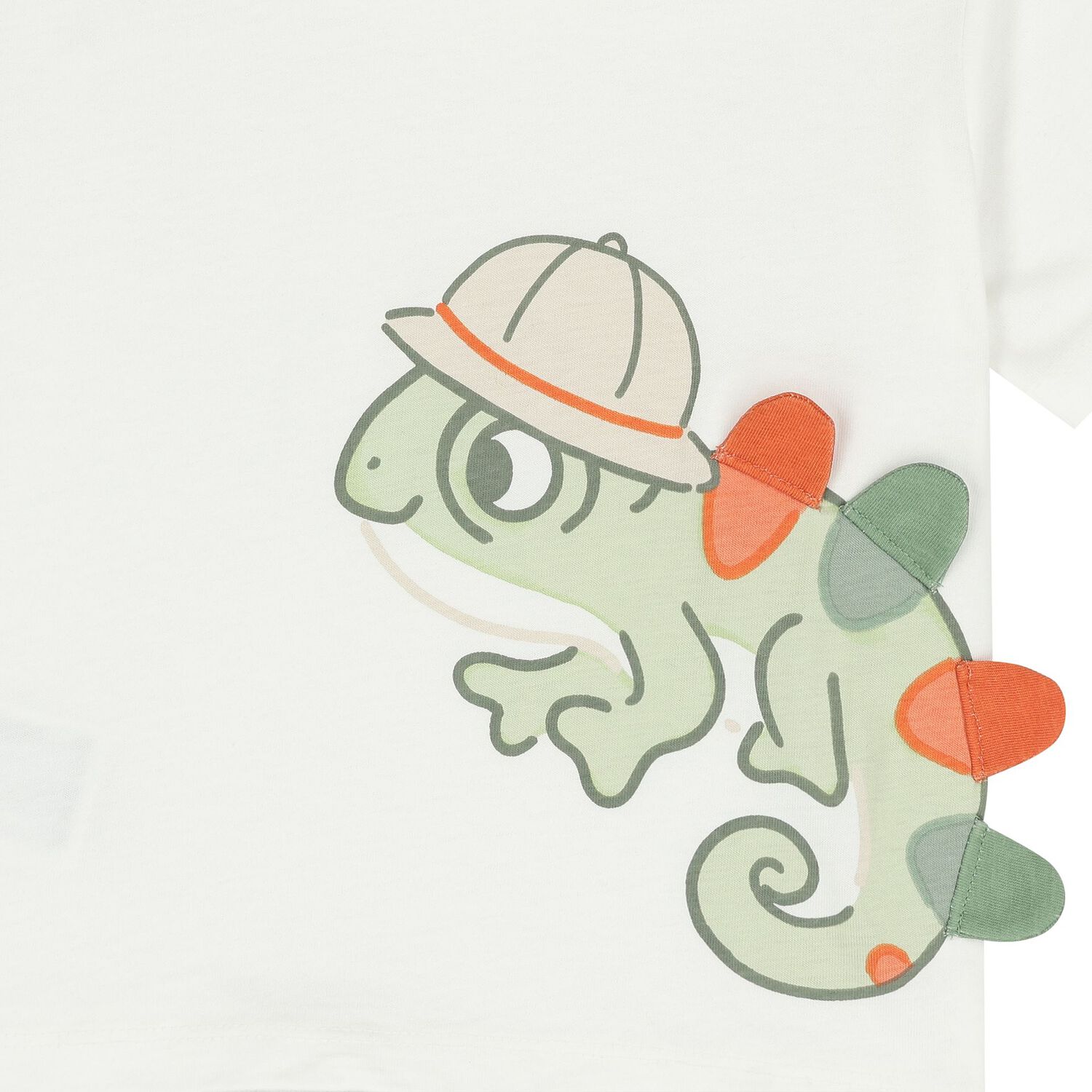 طقم شورت أولاد باللون الأبيض والبرتقالي, 1, hi-res