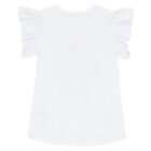 طقم شورت باللون الأبيض والزهري للبنات, 1, hi-res