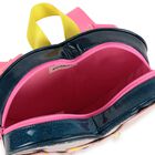 حقيبة ظهر للبنات باللون الأزرق اللامع, 1, hi-res