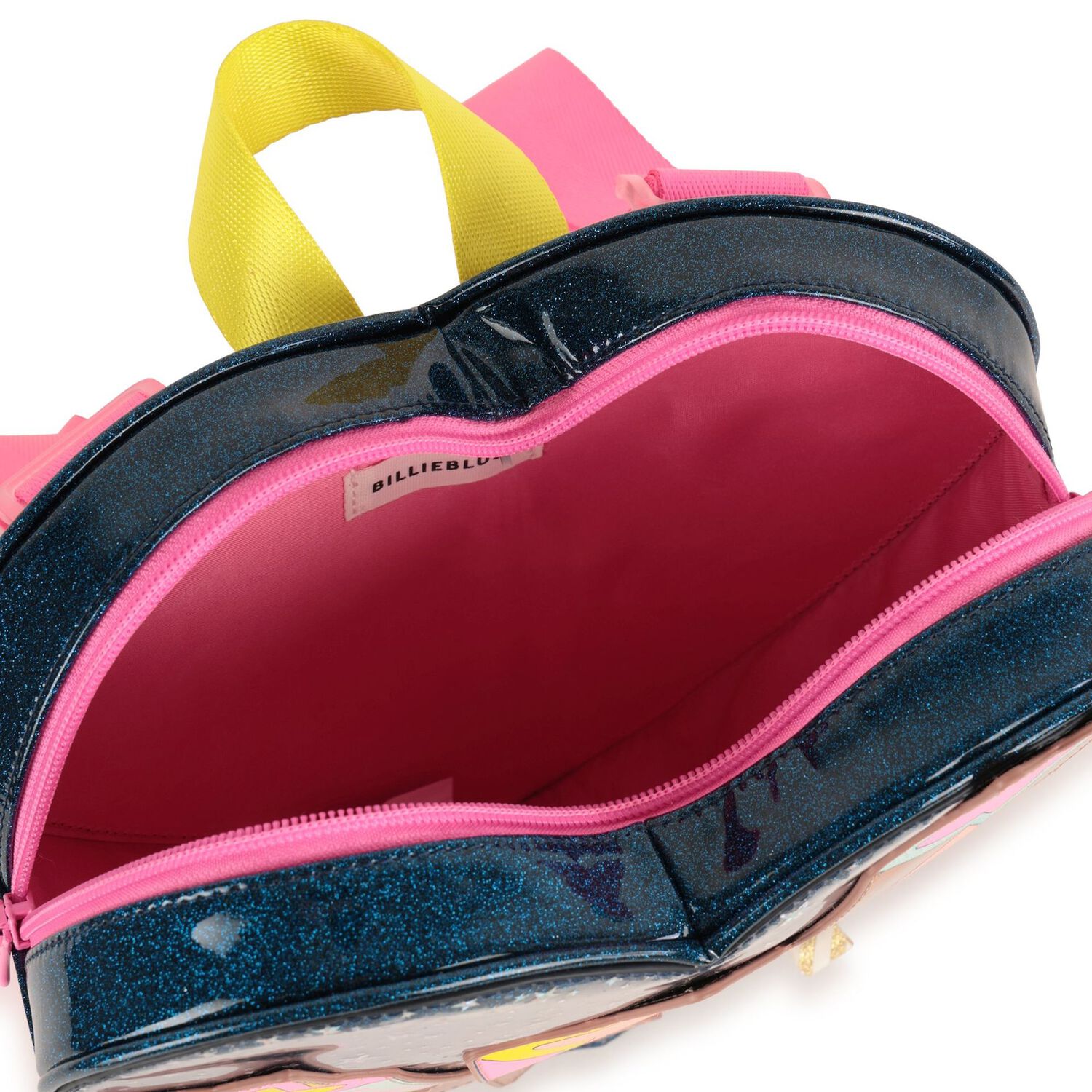 حقيبة ظهر للبنات باللون الأزرق اللامع, 1, hi-res