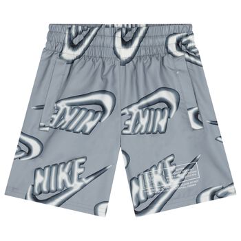 Boys Grey Logo Shorts