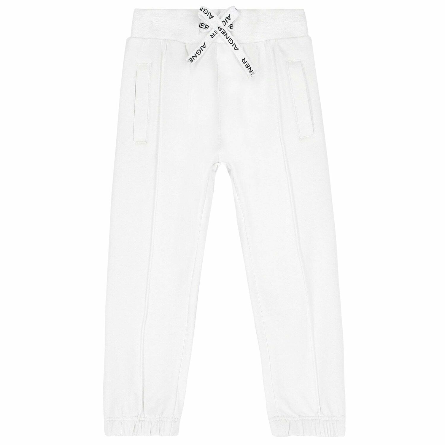 بنطلون رياضى بالشعار باللون الابيض للاولاد, 1, hi-res