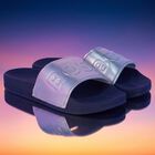 Girls Silver Logo Sliders, 1, hi-res