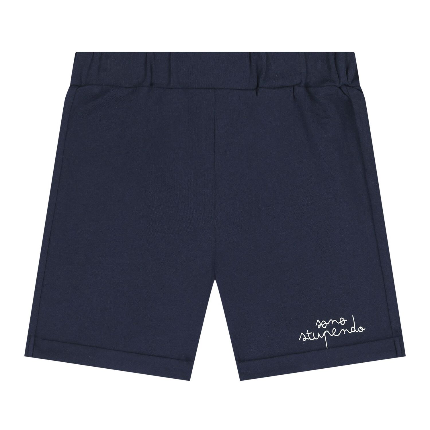 طقم شورت للأطفال الرضع أبيض وكحلي اللون بتصميم دب تيدي, 1, hi-res