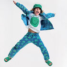 سلايدر بطبعة الضفدع باللون الأخضر, 1, hi-res