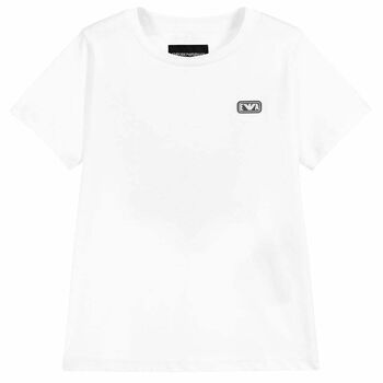Boys White Logo T-Shirt