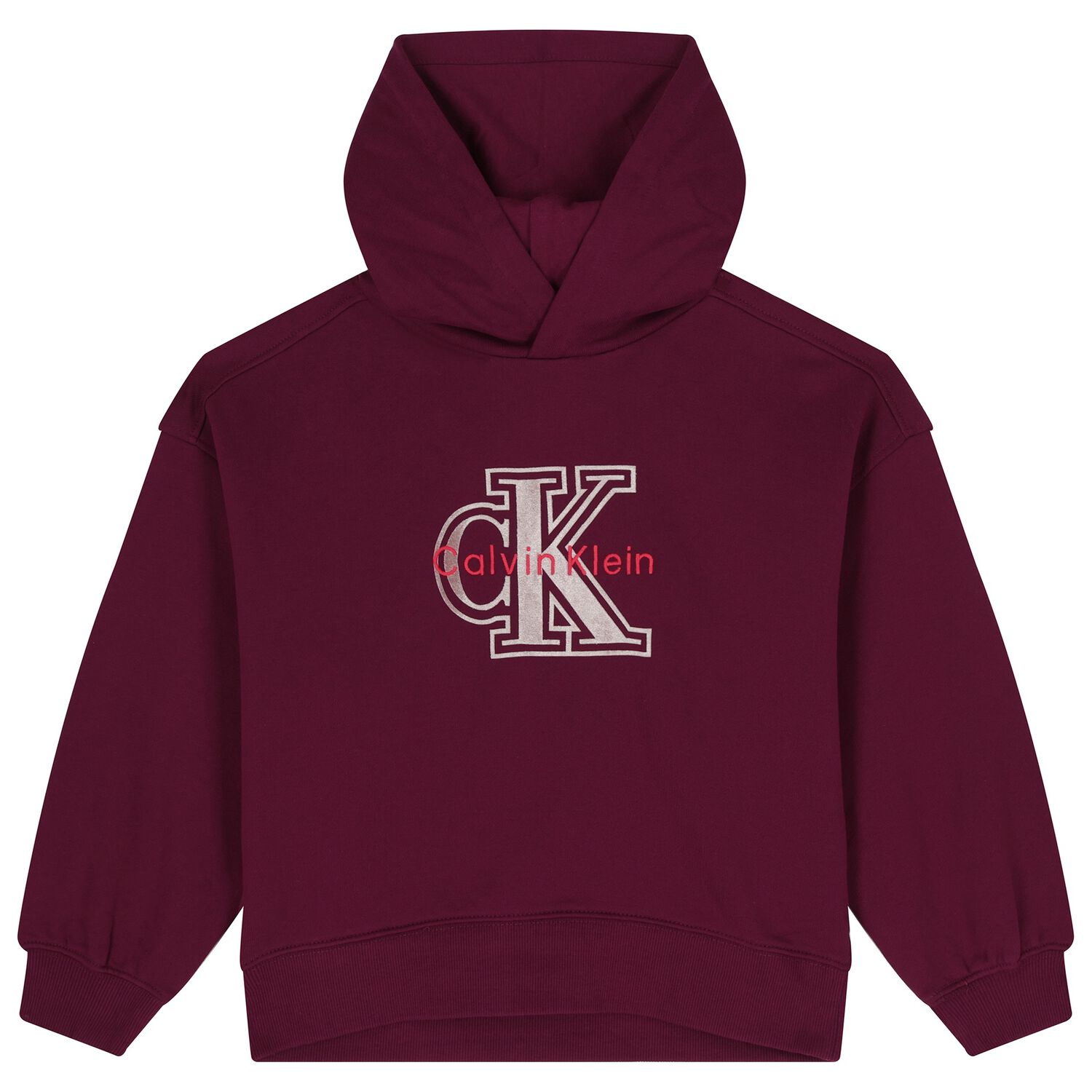 توب بنات هودى بالشعار باللون النبيتى , 2, hi-res