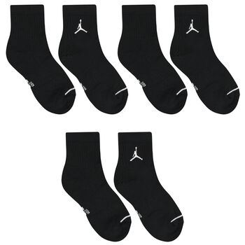 Nike Kids Black Jordan Logo Socks ( 3-Pack ), 1 Black Jordan Logo Socks ( 3-Pack )
