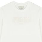 Ivory Logo Long Sleeve Top, 1, hi-res