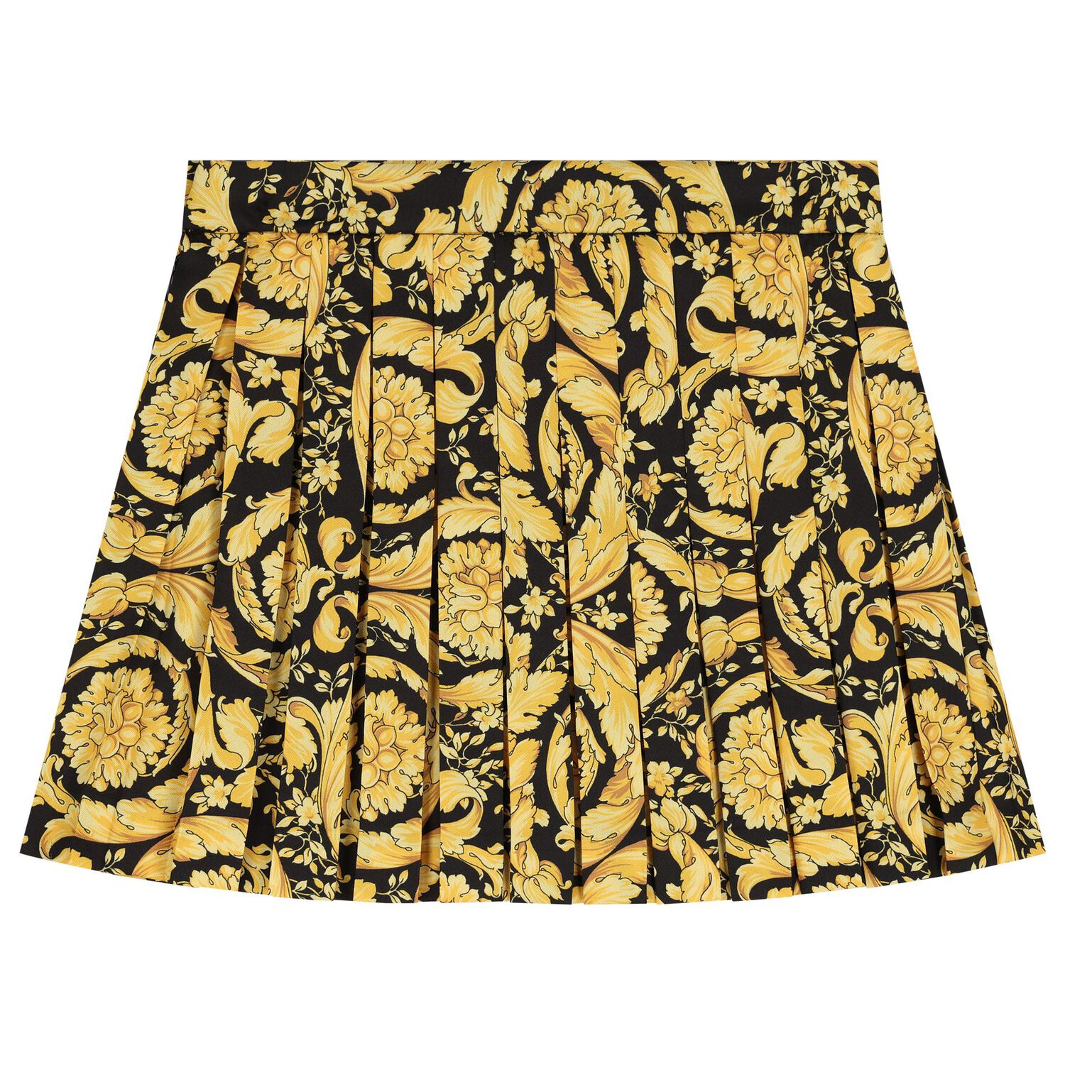 Girls Black & Gold Barocco Skirt, 1, hi-res image number null