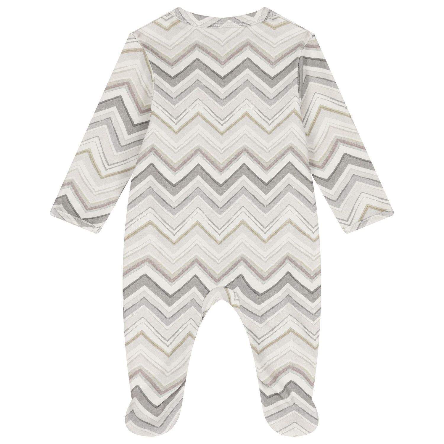 Grey Zig Zag Babygrow Set, 2, hi-res image number null