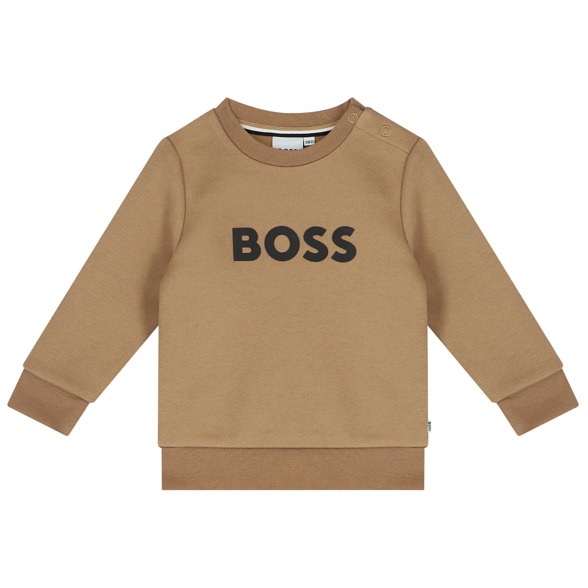 BOSS Younger Boys Beige Logo Sweatshirt Junior Couture QA