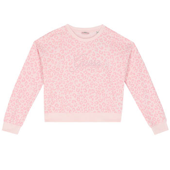 Girls Pink Logo Sweatshirt