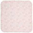 Baby Girls Pink & White Ruffled Blanket, 1, hi-res