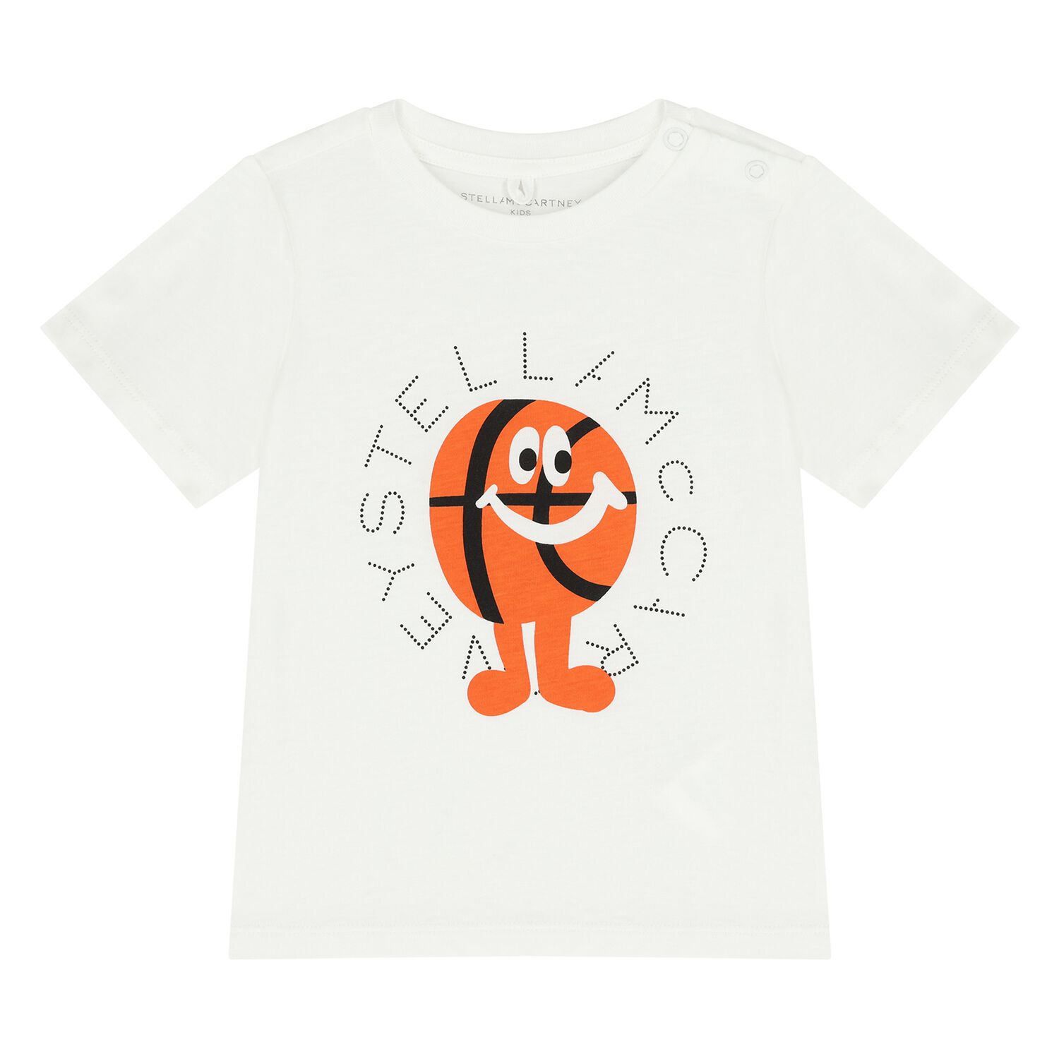 Younger Boys White Logo T-Shirt             , 1, hi-res
