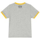 Boys Grey Varsity Tiger T-Shirt, 1, hi-res
