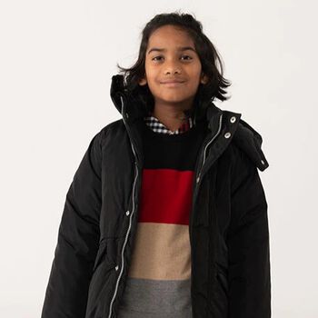 Boys Black Padded Puffer Jacket