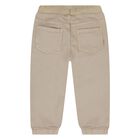 Younger Boys Beige Joggers, 1, hi-res