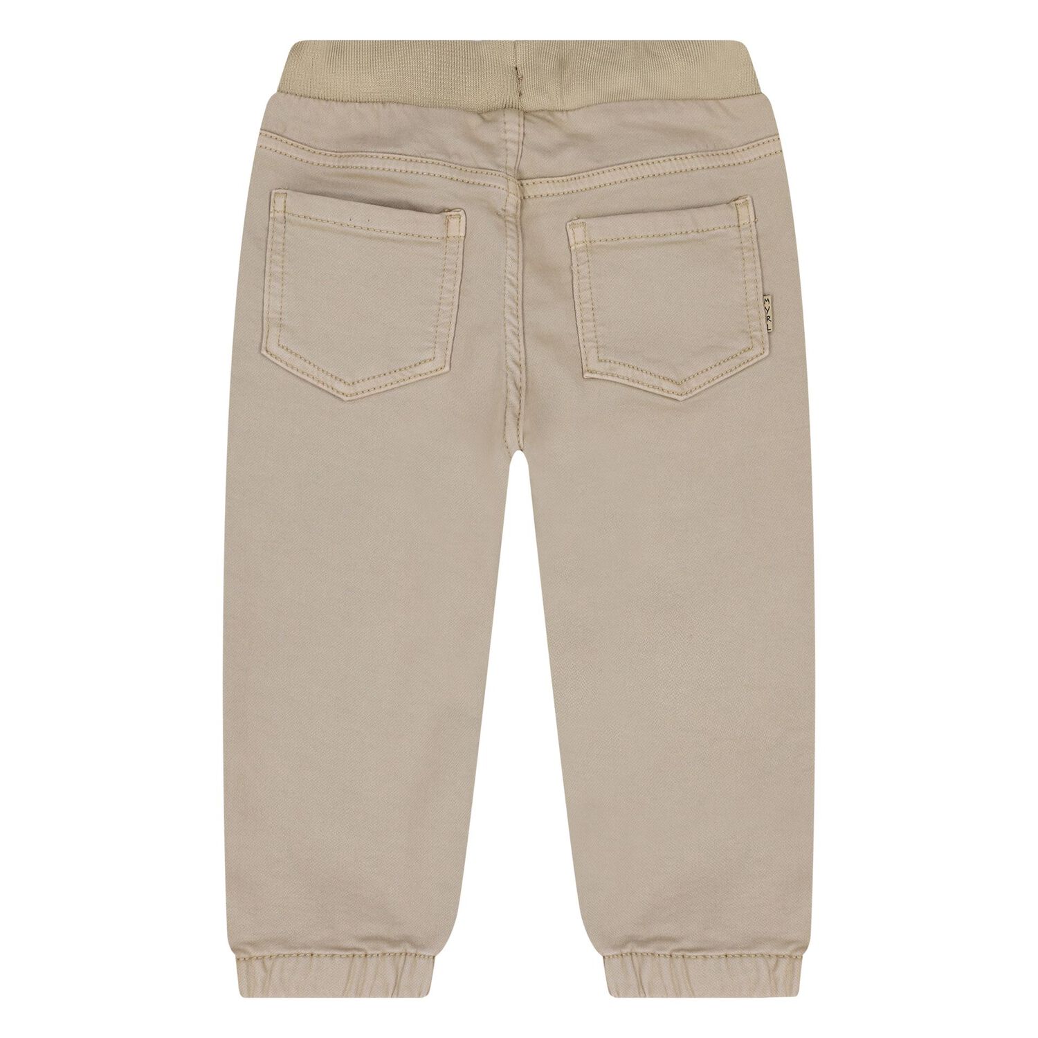 Younger Boys Beige Joggers, 1, hi-res