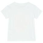 تيشيرت بنات بطبعة باللون الأبيض, 1, hi-res